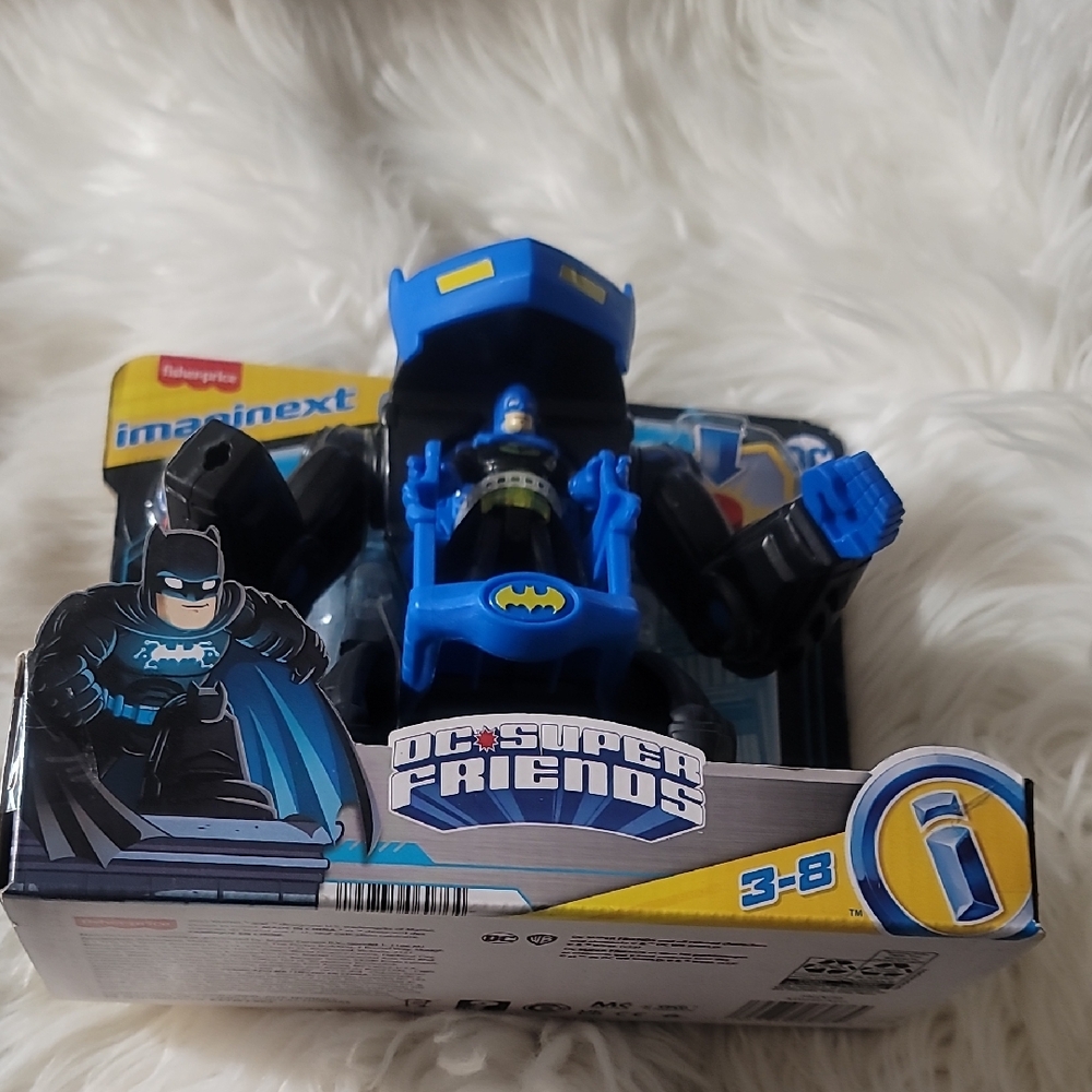 Fisher-Price Imaginext DC Super Friends Batmobile - Black and Blue